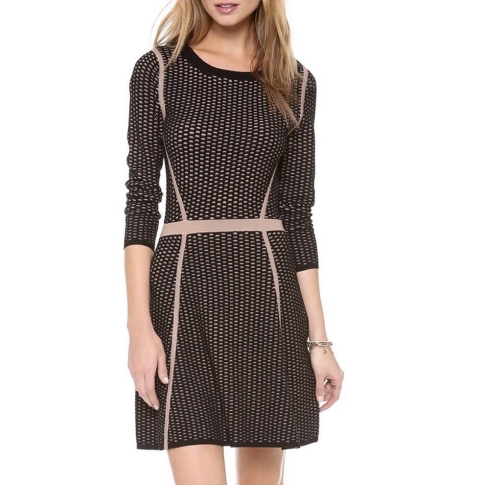 Club Monaco Black and Tan Dress NWT (size M)